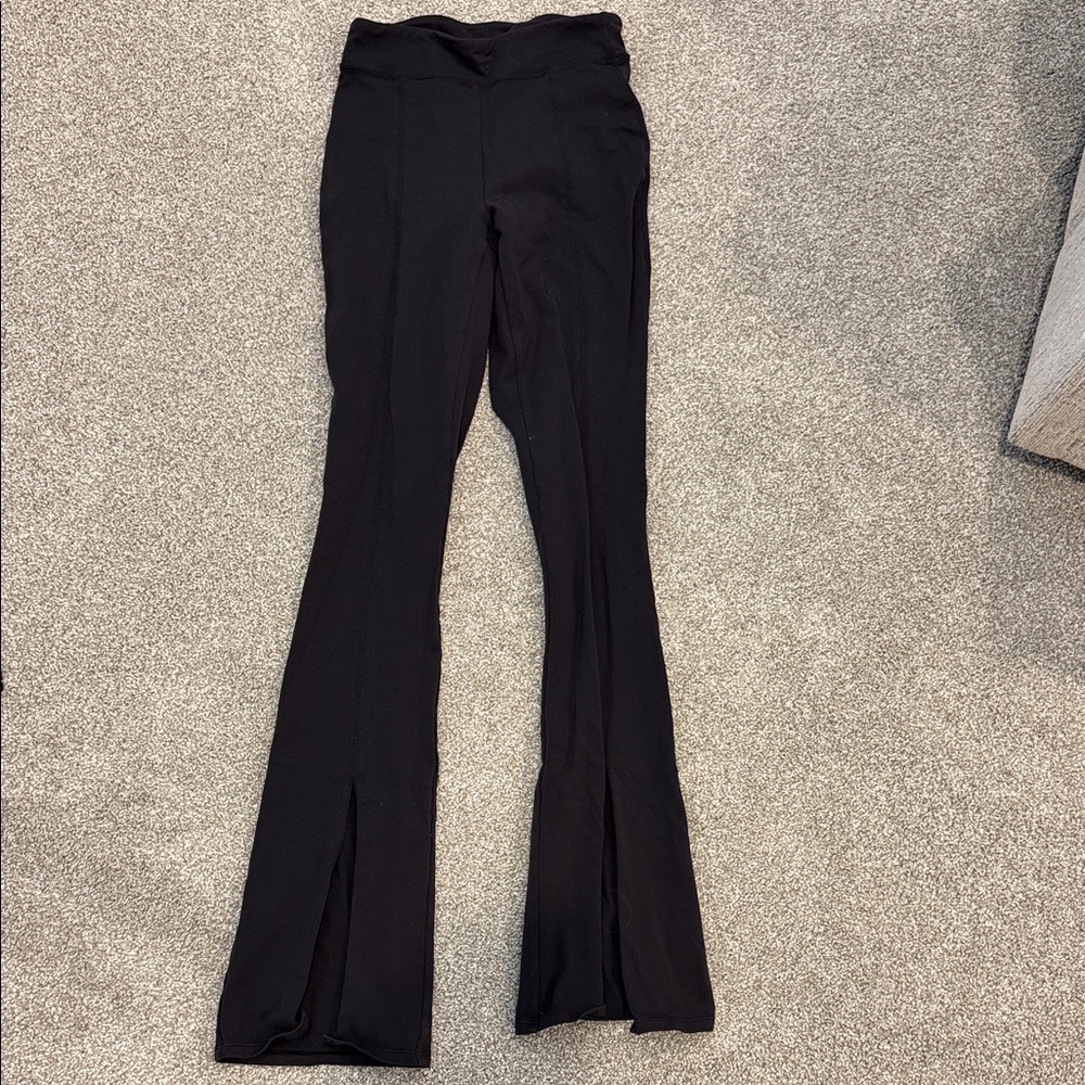 Alo Yoga Airbrush High-Waist Flutter Legging Black Size Small